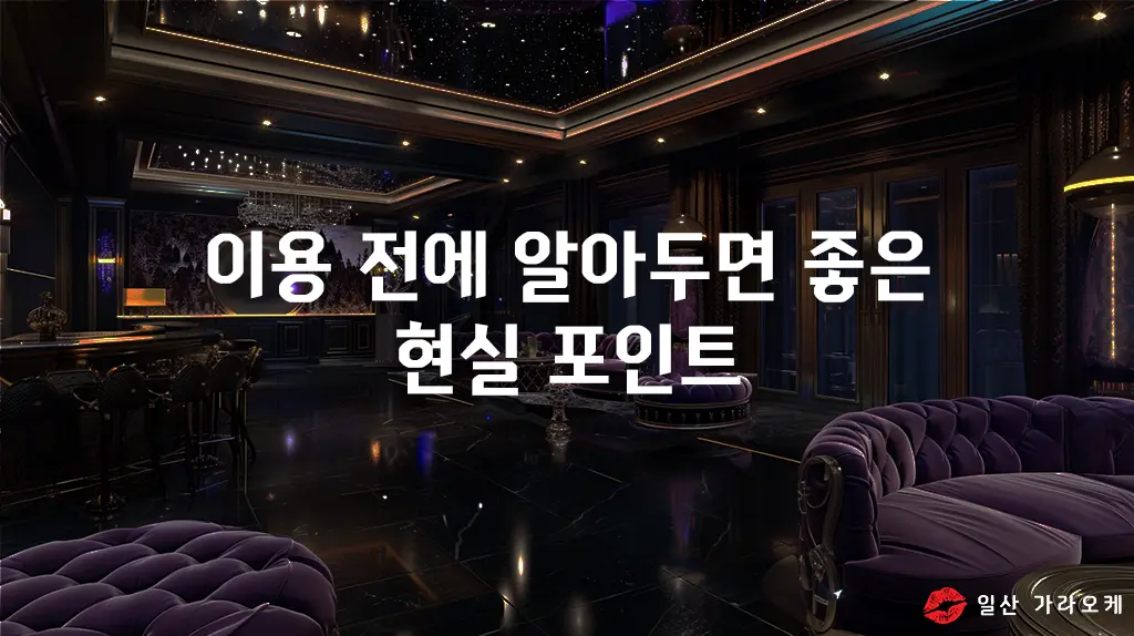 이용 전에 알아두면 좋은 현실 포인트